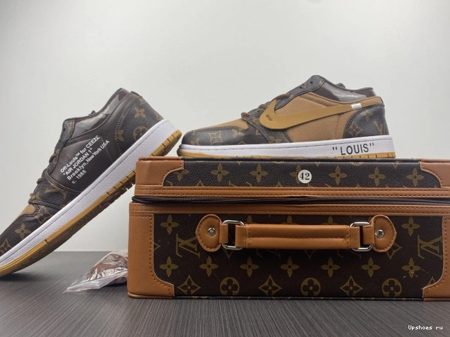 O-W -LouiV Low (WITH JORDAN CASE) AIR 1 Top 0729